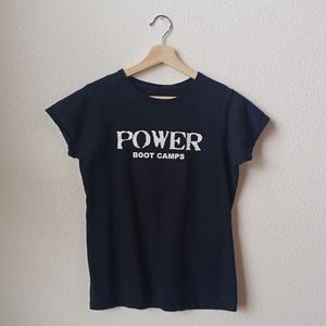 Power Boot Camps S Black T-shirt